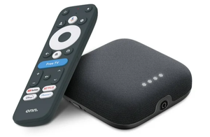 lot 416 image: Onn. Google TV 4K Pro Streaming Device (New, 2024), 4K UHD resolution, Dolby Vision & Dolby ATMOS, Hands-Free Voice Control, Smart Hub