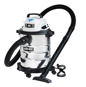 lot 429 image: HART 6 Gallon 5 Peak HP Stainless Steel WetDry Vacuum