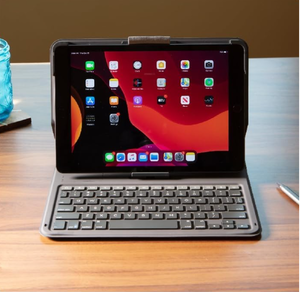 lot 568 image: ZAGG - Messenger Folio 2 - Tablet Keyboard & Case for 10.2-inch iPad, 10.5-inch iPadAir 3