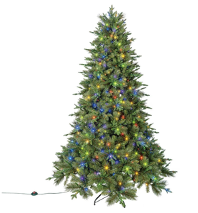 lot 633 image: Members Mark Pre-Lit 7.5 Spruce Pine Artificial Christmas Tree