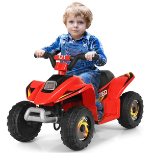 lot 640 image: Kids ATV, Electric Mini Quad wAnti-Slip Wheels, 6V Battery Powered Four Wheelers for Boys w 2 Speeds