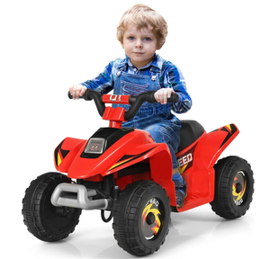 lot 641 image: Kids ATV, Electric Mini Quad wAnti-Slip Wheels, 6V Battery Powered Four Wheelers for Boys w 2 Speeds