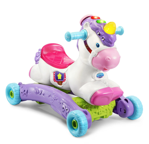 lot 643 image: VTech Prance and Rock Learning Unicorn, Rocker to Rider Toy