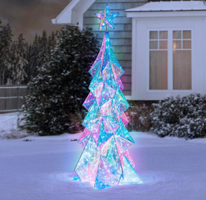 lot 661 image: Members Mark 6 Pre-Lit Prismatic Tree