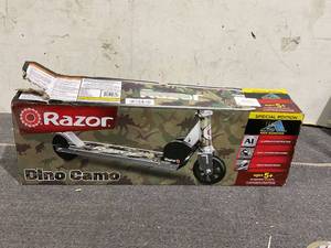 lot 172 image: Razor A Kick Scooter - Special Edition Dino Camo Graphic, Aluminum, Foldable, for Child Ages 5