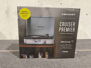 lot 196 image: Crosley Cruiser Premier Vinyl Record Player with Speakers and Bluetooth - Audio Turntables