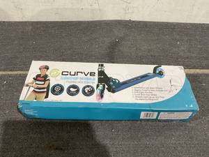 lot 201 image: Curve Light Up Wheels Folding Scooter
