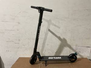 lot 331 image: GOTRAX G2Plus Foldable Electric Scooter for Adult Teens Age of 8 with 6 Tires, 200W 12mph, Gray