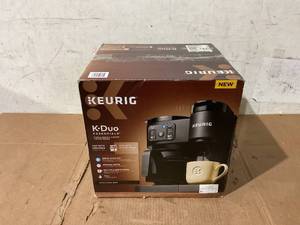 lot 334 image: Keurig K-Duo Essentials, Hot & Iced Single-Serve K-Cup Pod Coffee Maker & Carafe