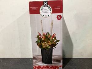 lot 664 image: Members Mark Pre-Lit Decorative Topiary, 48