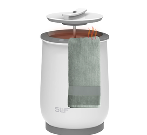 lot 208 image: SLF Luxury Towel Warmer, 20L Electric Hot Towel Warmer Bucket, Fits Up to Two 40x70 Oversized Towels, 18.5 x 13 in, White