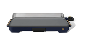 lot 390 image: Beautiful XL Electric Griddle 12 x 22- Non-Stick, Starry Night by Drew Barrymore, Blue