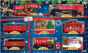 lot 598 image: BATTERY OPERATED G-GAUGE CHRISTMAS SET - SANTA EXPRESS, SET INCLUDE 47 PIECES