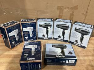 lot 460 image: LOT OF 7 Conair Blow Dryers
