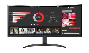 lot 80 image: LG 34 Curved Gaming Monitor - 34 UltraWide WQHD (3440 x 1440) - 100Hz Refresh Rate