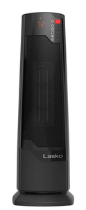 lot 217 image: Lasko 22 1500W Oscillating Ceramic Tower Space Heater with Remote