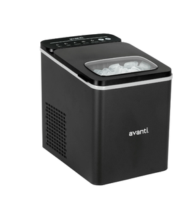 lot 447 image: Avanti 26 lb Bullet Ice Maker, Black Stainless Steel