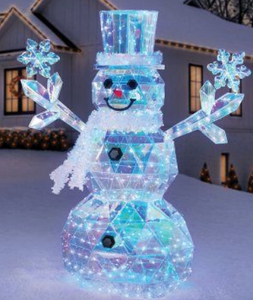 lot 679 image: Members Mark 6 Pre-Lit Prismatic Snowman