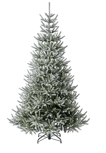 lot 682 image: Members Mark 7.5 750 LED Pre-lit Snowy Georgia Fir Christmas Tree
