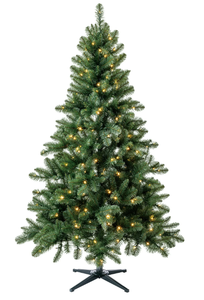 lot 683 image: 6.5ft Pre-Lit Windham Spruce Artificial Christmas Tree, Clear LED Lights, by Holiday Time