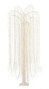 lot 696 image: 6ft Twinkling Willow Tree with Pre-Lit 360 LED White Lights, by Holiday Time