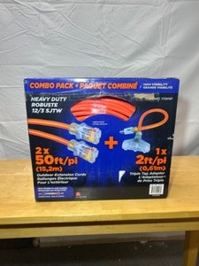 lot 24 image: Extension Cords Combo Pack 100FT