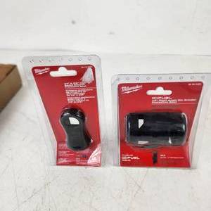 lot 22 image: Lot Of Two New Milwaukee Protective Boots 49-16-2567 14 & 34 High Speed Ratchet Boot And M12 Fuel 14 Rt Angle Die Grinder Boot 49-16-2485