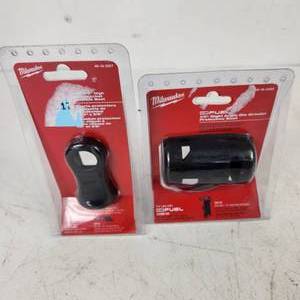 lot 26 image: Lot Of Two New Milwaukee Protective Boots 49-16-2567 14 & 34 High Speed Ratchet Boot And M12 Fuel 14 Rt Angle Die Grinder Boot 49-16-2485