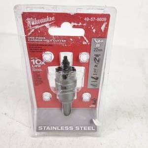 lot 50 image: Milwaukee One-Piece Carbide Hole Cutter 49-57-8609 78 New Package Damage