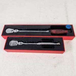 lot 58 image: ICON R2LFG Socket Wrench And ICON R2F Socket Wrench Excellent Condition