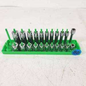 lot 80 image: Lot Of ICON Sockets On Storage Tray Standard Great Condition
