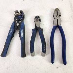lot 91 image: Lot Of Two Quinn Tools Crimper Cutting Pliers And Another Pliers