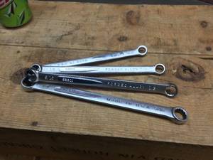 lot 134 image: 4 Easco SAE Box End Wrenches 38 - 58 USA