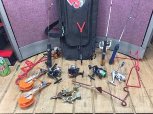 lot 204 image: Ice Fishing Rods - Reels - Accessories