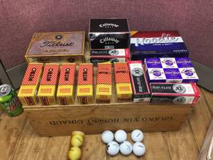 lot 213 image: Callaway - Titleist - MaxFli - Nitro - Top Flight - Golf Balls
