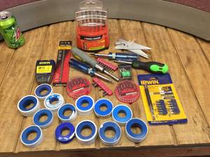 lot 245 image: Bits & Drivers - Drill Bits - Plumber Tape