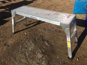 lot 254 image: Werner Folding Aluminum Platform