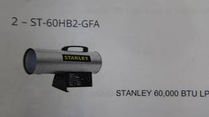 lot 50 image: Stanley 60,000 BTU LP Forced Air Heater