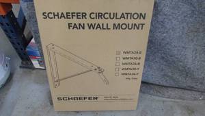 lot 9 image: Wall Mount Adjustable 24 Fans