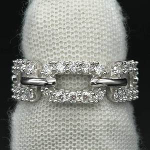 1.03 Carat Pav Diamond Chain Link Ring