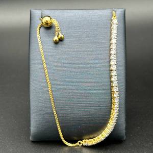2 Carat Diamond Half Tennis Adjustable Bolo Bracelet