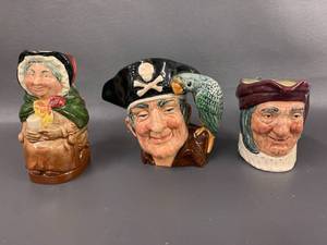 lot 19 image: Royal Doulton Toby Character Mugs