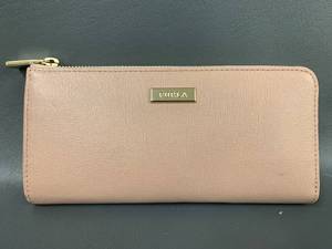 lot 26 image: Furla Womens Beige Leather Wallet with Gold Details