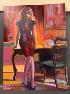 lot 33 image: Lisa Homan Conger Original Figurative Painting
