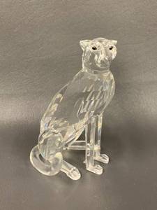 lot 41 image: Swarovski Silver Crystal Cheetah Figurine Collectible