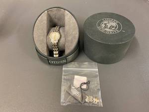lot 28B image: Citizen Eco-Drive Womens Diamond Accent Watch Two-Tone