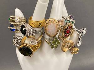 lot 86B image: Exquisite Ring Collection Gemstone & Metal Designs