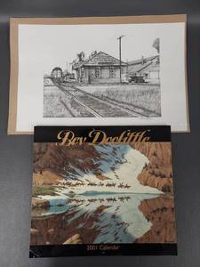 lot 35J image: John Cartwright Railway Print & Bev Doolittle Calendar