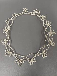 lot 37J image: Handcrafted Beaded Necklace Floral Motif