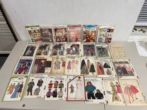 lot 50J image: Vintage Sewing Pattern Lot McCalls Simplicity Butterick